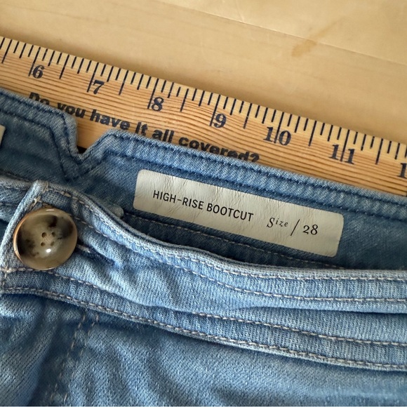 Anthropologie Pilcro Soft High Waist Light Wash BootCut Jeans - {28} - Picture 3 of 9